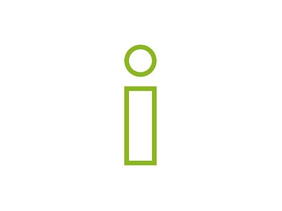 Icon: Information; kleingeschriebener Buchstabe i